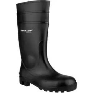 Image of FS1600 142PP Unisex Safety Wellington Boots (39 eur) (Black) - Black - Dunlop