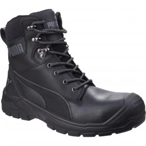 image of Puma Mens Safety Conquest High Safety Boots Black Size 10.5