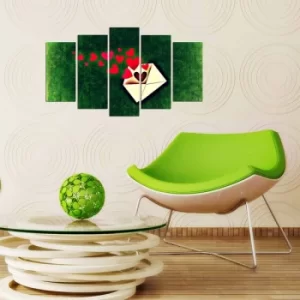 Image of 5PMX-138 Multicolor Decorative MDF Painting (5 Pieces)
