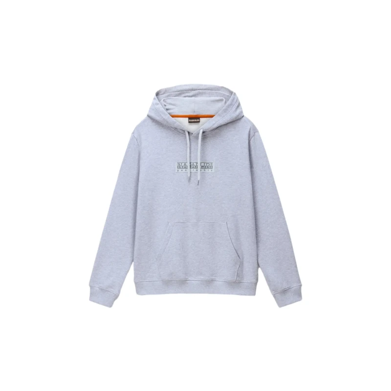 Image of Hooded sweatshirt Napapijri Box Logo Gris Male S