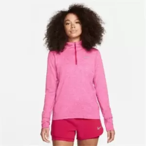Image of Nike Dri Fit Element Half Zip Top Ladies - Pink