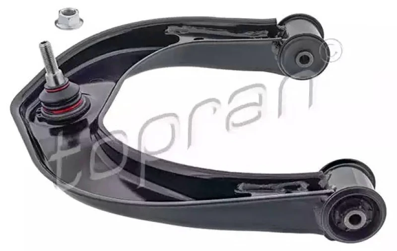 Image of TOPRAN 114 909 Suspension arm Control Arm, Sheet Steel, Front Axle Left, with ball joint, with rubber-metal mounts Sheet Steel Track Control Arm (273)