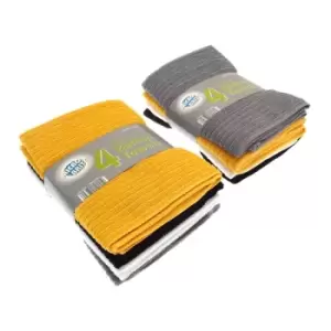 Image of Country Club Dobby M/F Kitchen Towels Assorted 4 Pack