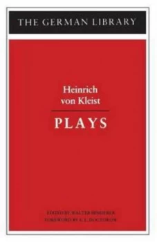Image of Plays by Heinrich Von Kleist Paperback