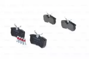 Image of Bosch 0986494011 Brake Pad Set Disc Brake Rear Axle