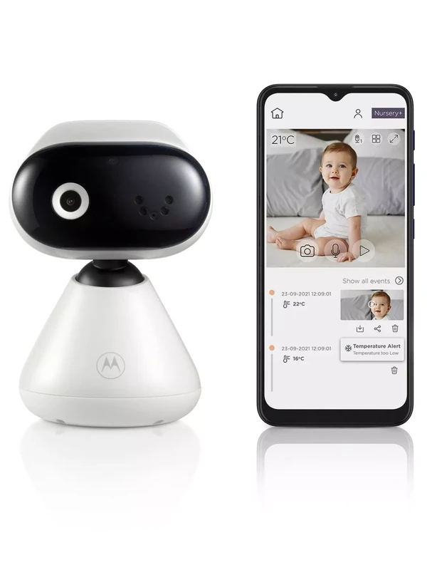 Image of Motorola Vm85 5" Smart WiFi Video Baby Monitor With Mood Light & Temperature Monitoring 88535