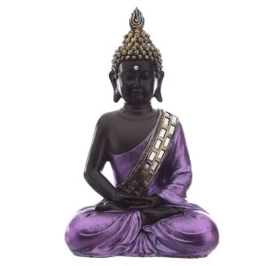 Image of Purple and Black Thai Buddha Contemplation