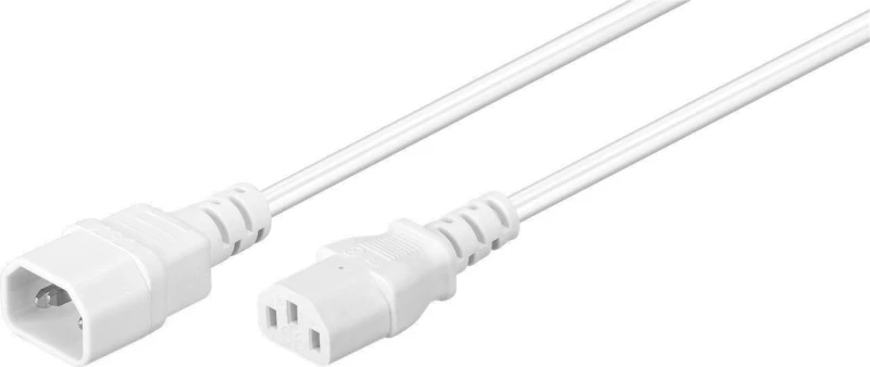 Image of Microconnect PE040630W power cable White 3m C14 coupler C13 coupler