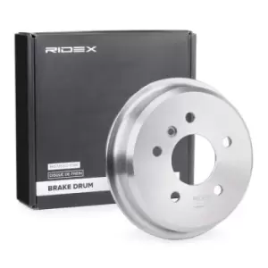 Image of RIDEX Brake Drum Rear Axle 123B0065 Rear Brakes,Drum Brake MERCEDES-BENZ,A-Klasse (W168)