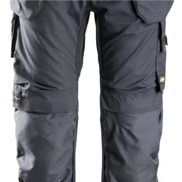 image of Snickers AllroundWork Work Trousers Holster Pockets - Steel Grey/Steel Grey - 100