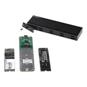 Image of StarTech.com USB-C 10Gbps to M.2 NVMe or M.2 SATA SSD Enclosure