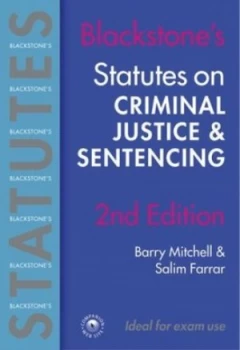 Image of Criminal Justice and Sentencing 2004/2005 by Barry Mitchell and Salim Farrar Paperback