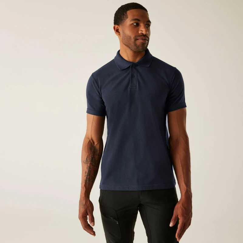 Image of Regatta Mens Pro 50/50 Pique Polo Navy male S