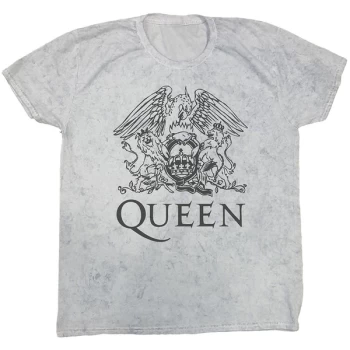 Image of Queen - Crest Unisex Large T-Shirt - White