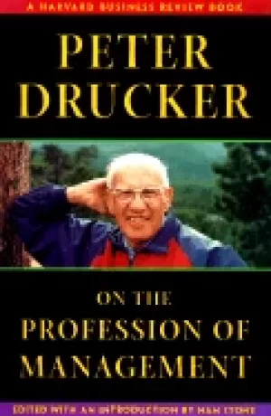 Image of peter drucker on the profession of management