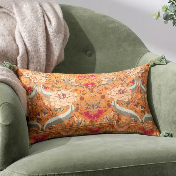 Image of Charais Cushion Yellow, Yellow / 30 x 50cm / Polyester Filled
