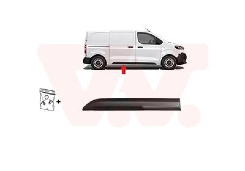 Image of VAN WEZEL Door moulding trim VAN WEZEL 0944426
