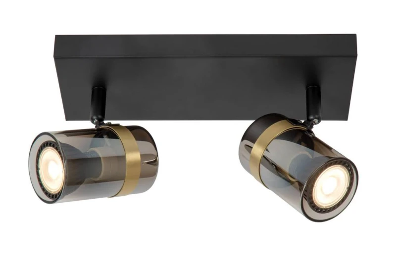Image of Netlighting Upton Ceiling spotlight 2xGU10 Smoke Grey in Black Unisex