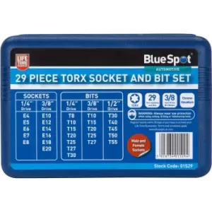 image of 29 Piece Torx Socket & Bit Set