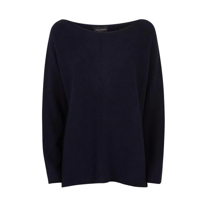 image of James Lakeland Navy Single Rib Jumper - 8