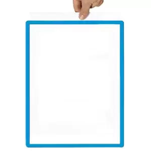 Image of Frame with transparent film, format A3, pack of 10, self-adhesive, blue