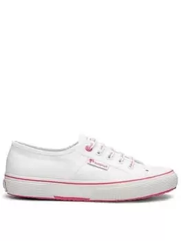Image of SUPERGA 2750 Barbie Classic Plimsoll - White/Pink, White, Size 4, Women