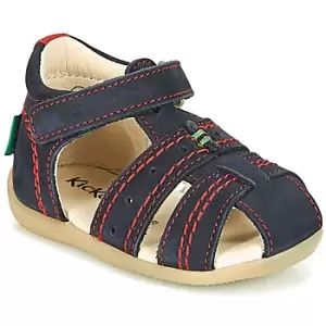 Image of Kickers BIGBAZAR-2 boys's Childrens Sandals in Beige. Sizes available:2 toddler,3 toddler,4 toddler,6 toddler,7 toddler