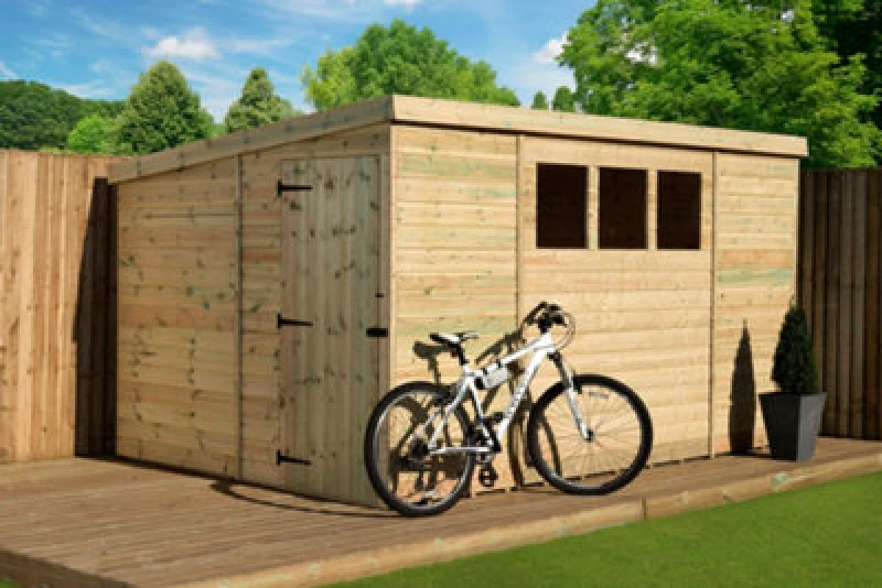 Image of Empire Sheds Empire 2500 Pent 9X8 Pressure Treated Tongue And Groove Wooden Garden Shed Door Left Side Panel (9' X 8' / 9ft X 8ft) (9X8)