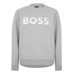 Image of Boss Salbo 1 Crew Sweater - Grey