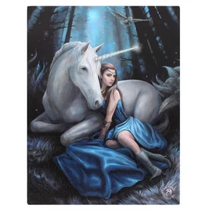 Small Blue Moon Canvas Picture by Anne Stokes