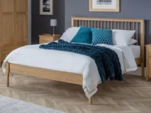 image of Julian Bowen Cotswold 5ft King Size Oak Wooden Bed Frame