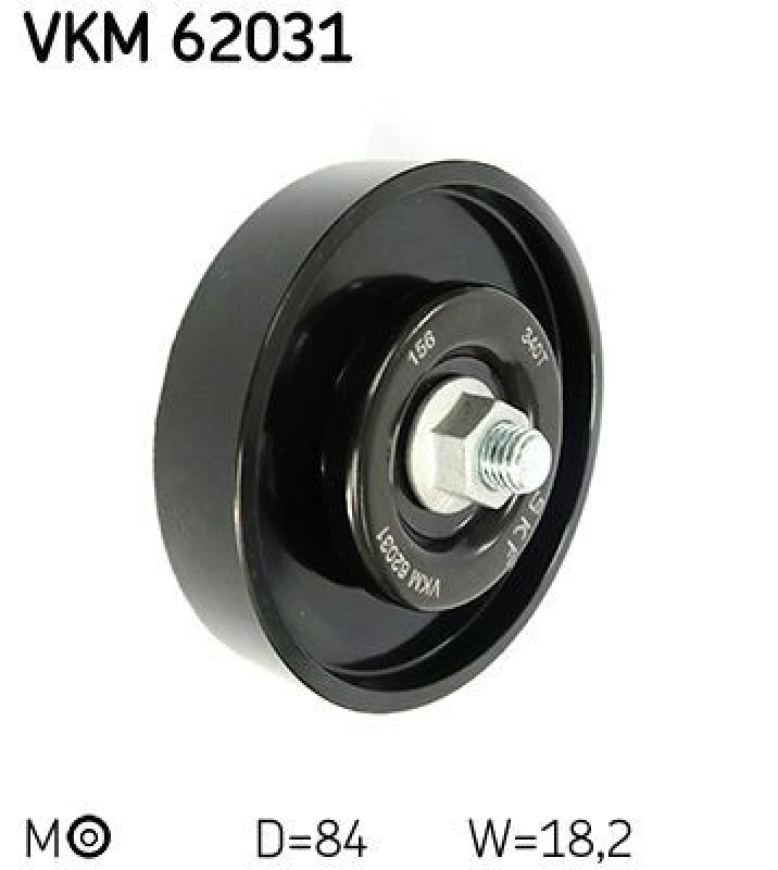 Image of SKF VKM 62031 Tensioner Pulley Tensioner Pulley,v-ribbed belt (310)