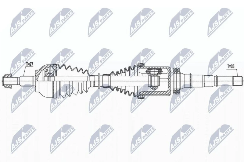 Image of NTY Drive shaft NTY NPW-FR-135