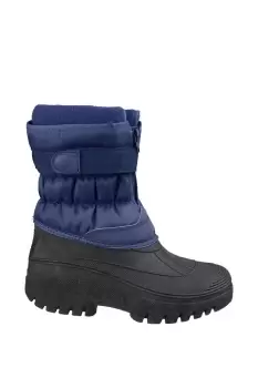 image of Cotswold Chase Touch Fastening and ZIP Up Winter Boot Male Navy UK Size 10