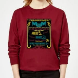 Image of Fantastic Beasts Les Plus Grand Des Cirques Womens Sweatshirt - Burgundy - L