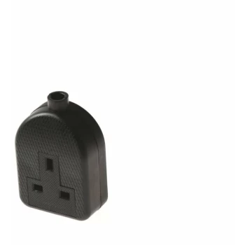 image of RTS1GB Extension Socket 1-Gang 13AMP Rubber - Black - SMJ