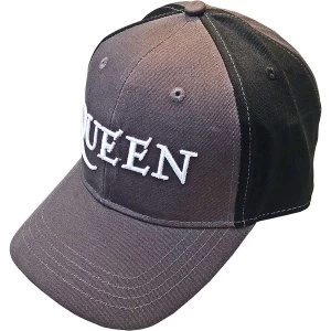 image of Queen - Logo Unisex Baseball Cap - Grey/Black