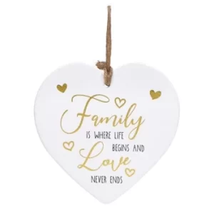 Image of Golden Sentiments Heart Family