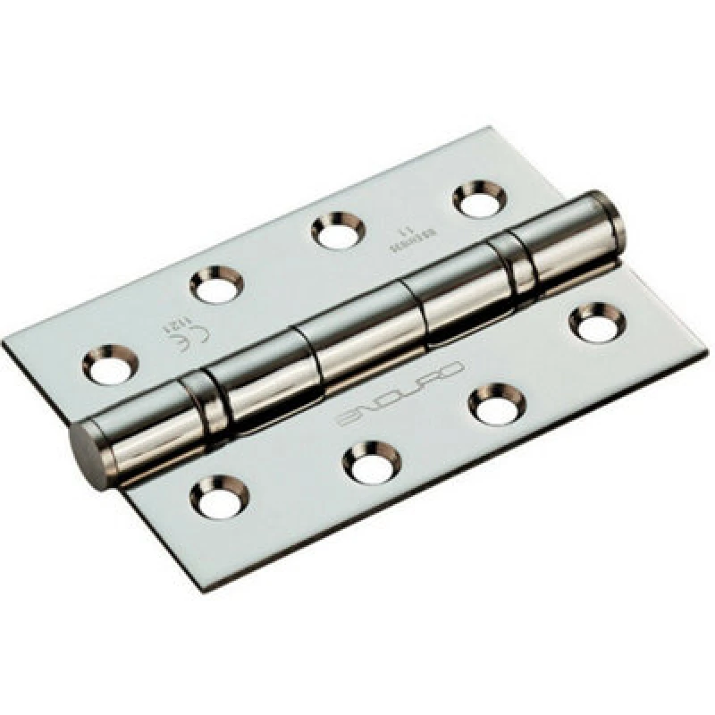 Image of Loops PAIR 102 x 68 x 2.2mm Ball Bearing Hinge Stainless Steel Interior Door Metallics