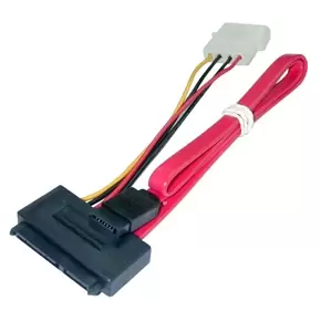 image of Lindy SATA Cable - Combined Data & Power 0.3 m