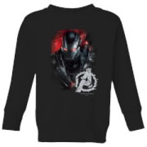 image of Avengers Endgame War Machine Brushed Kids Sweatshirt - Black - 11-12 Years