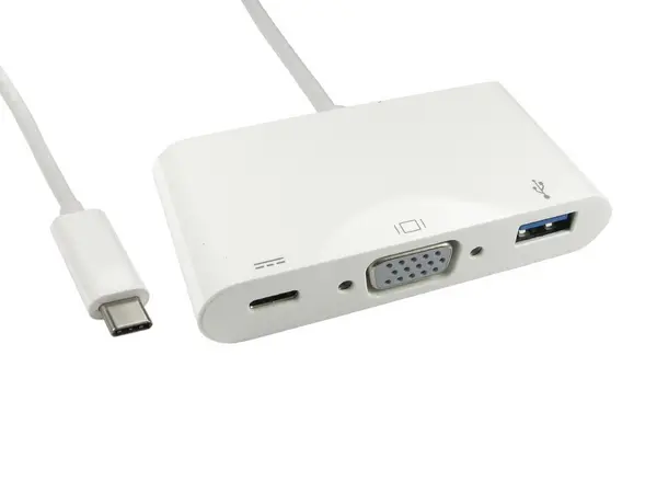 Image of CCL Choice (0.15m) Leaded USB Type C to VGA & USB Adapter with PD