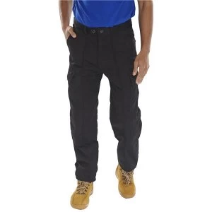 Image of Super Click Workwear Drivers Trousers Black 52 Ref PCTHWBL52 Up to 3