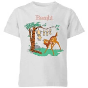 image of Disney Bambi Tilted Up Kids T-Shirt - Grey - 11-12 Years