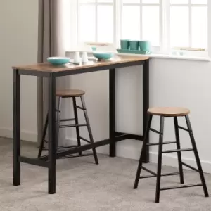 Image of Athens Acacia Effect Breakfast Bar Set Acacia (Brown)