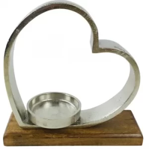 Image of Heart Tea Light Holder 28cm