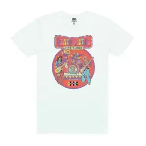 Image of Steven Rhodes Unisex Adult Death Metal Sing-Along T-Shirt (M) (White)