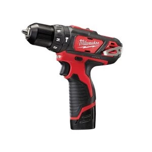 image of Milwaukee Power Tools M12 BPD-202C Cordless Combi Drill 12V 2 x 2.0Ah Li-Ion