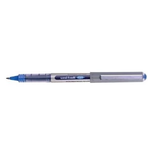 image of Uni Ball Eye UB 157 Rollerball Pen Medium Line Width 0.5mm Tip Width 0.7mm Blue Pack of 12