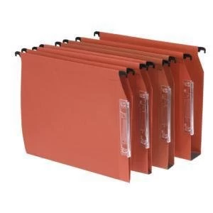 Bantex Lateral File Kraft 210gsm Square base 30mm Capacity W25cm